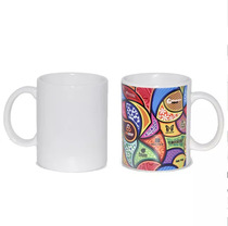 Heat transfer ceramic mug