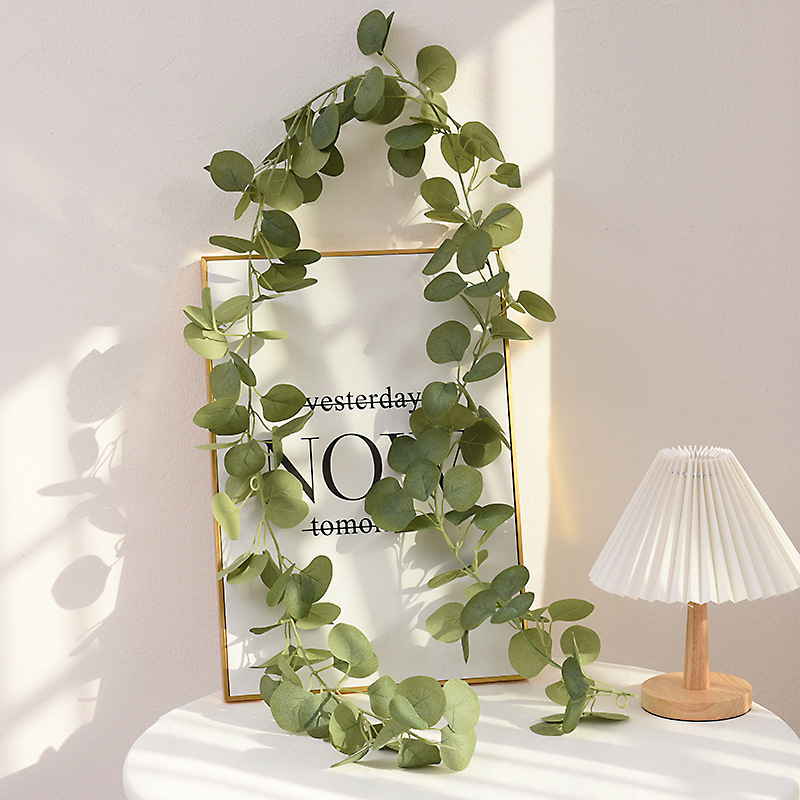 Artificial artificial green plants, eucalyptus vines, cross-border home decoration artificial vines, eucalyptus leaves, vines and green plants pic 14