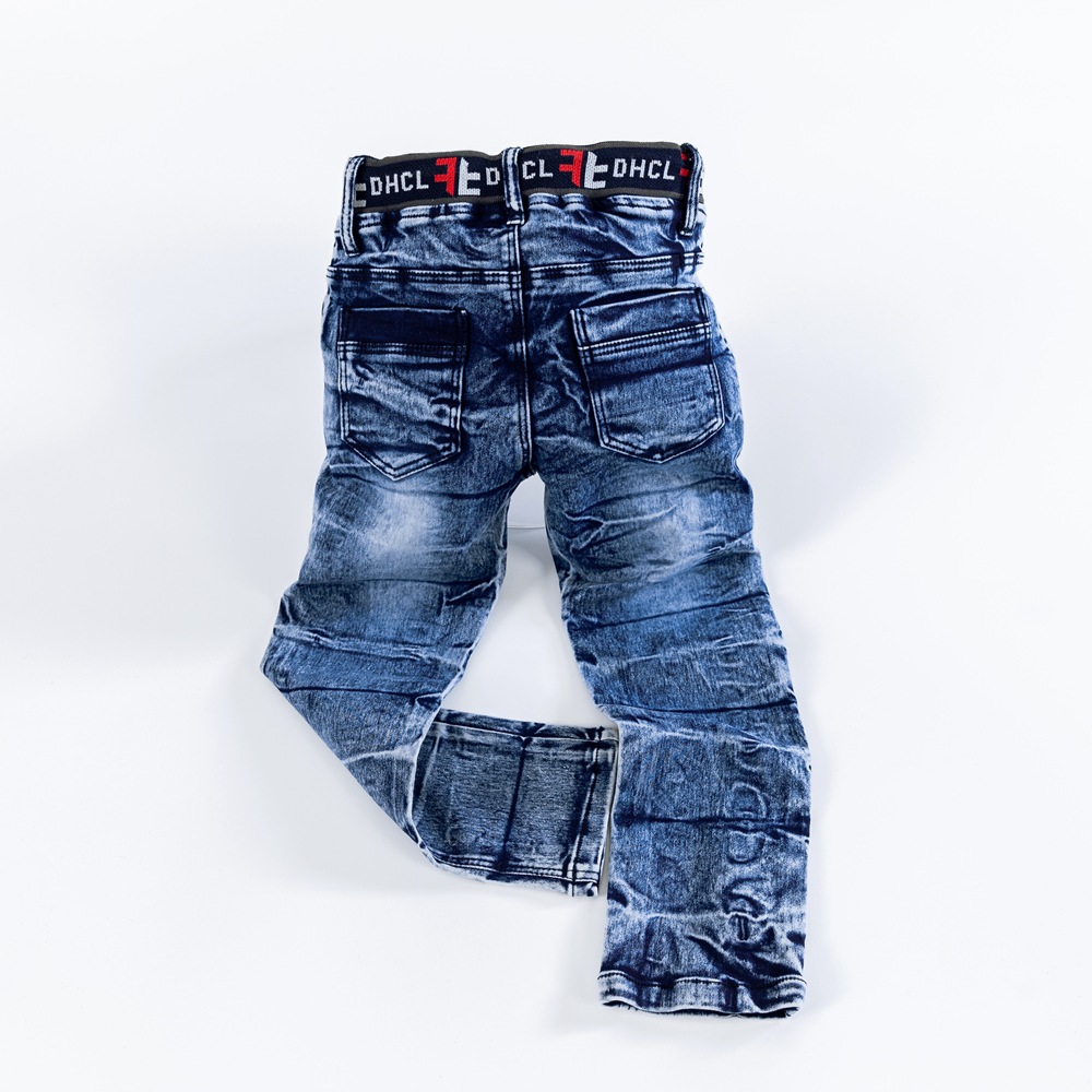 Cross-border exclusive Amazon ebay children's denim 2021 new style Shiny labeled letter-embroidered boys' middle school jeans Specification image
