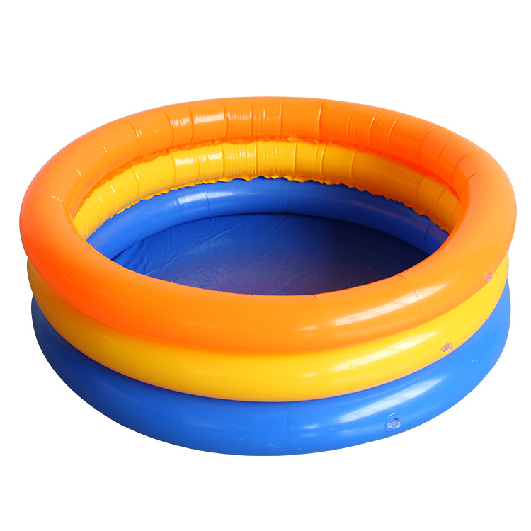 Rainbow Rain three ring round pool inflatable children's swimming pool household sand pool outdoor paddling pool family bath pool full figure