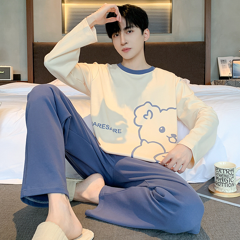 男士家居服实物图