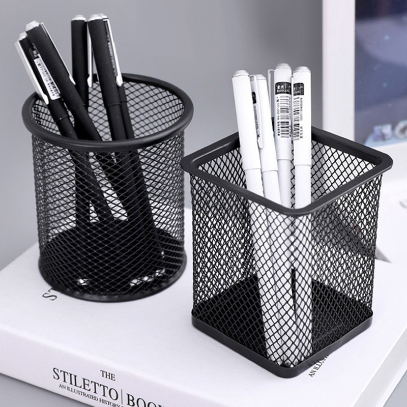 Home creativo pen holder ins alto nivel de apariencia de gran capacidad escritorio de almacenamiento oficina especial cuadrado pen holder fábrica al por mayor