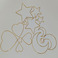 圣诞节材料铁圈仿金色五角星月亮爱心捕梦网系列挂件材料现货批发图