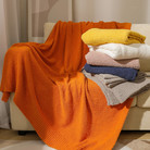 半边绒沙发盖毯毛毯针织毯空调毯ins毯子纯色办公室毛绒毯懒人毯