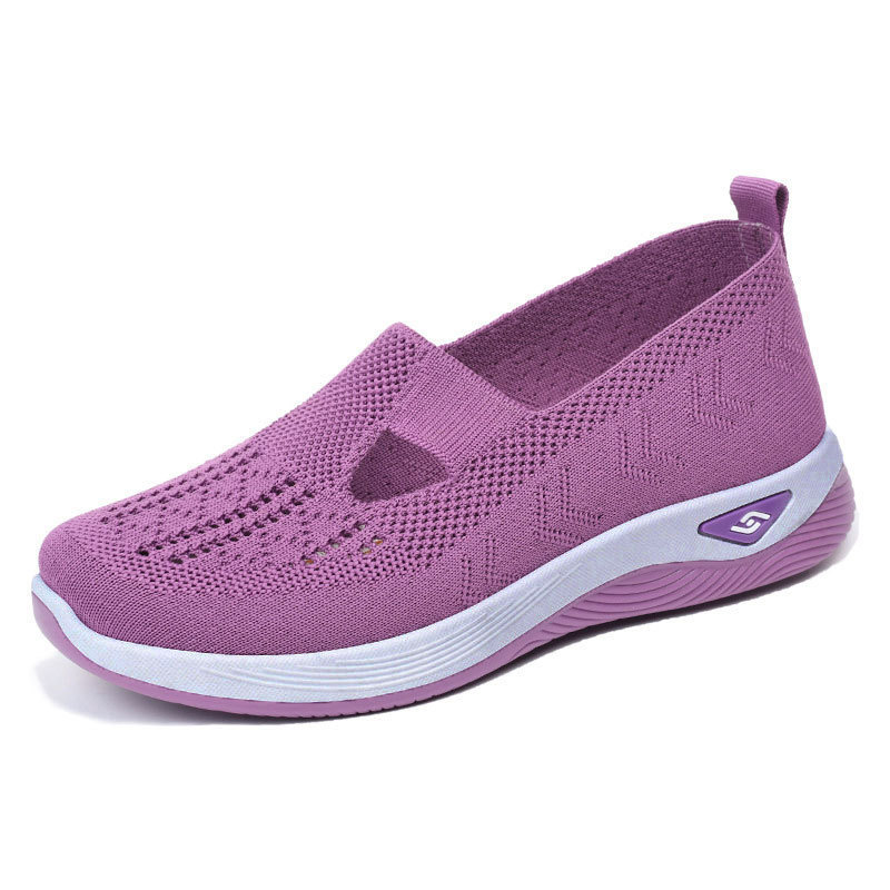 Mother Shoes Middle-Aged And Old Summer Breathable Comfortable Shoes Wholesale Cross-Border Soft Sole Casual Slip-On Shoes Women Item Picture