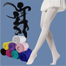 厂家批发春夏薄款80d天鹅绒儿童舞蹈袜 女童芭蕾舞大袜白色连裤袜