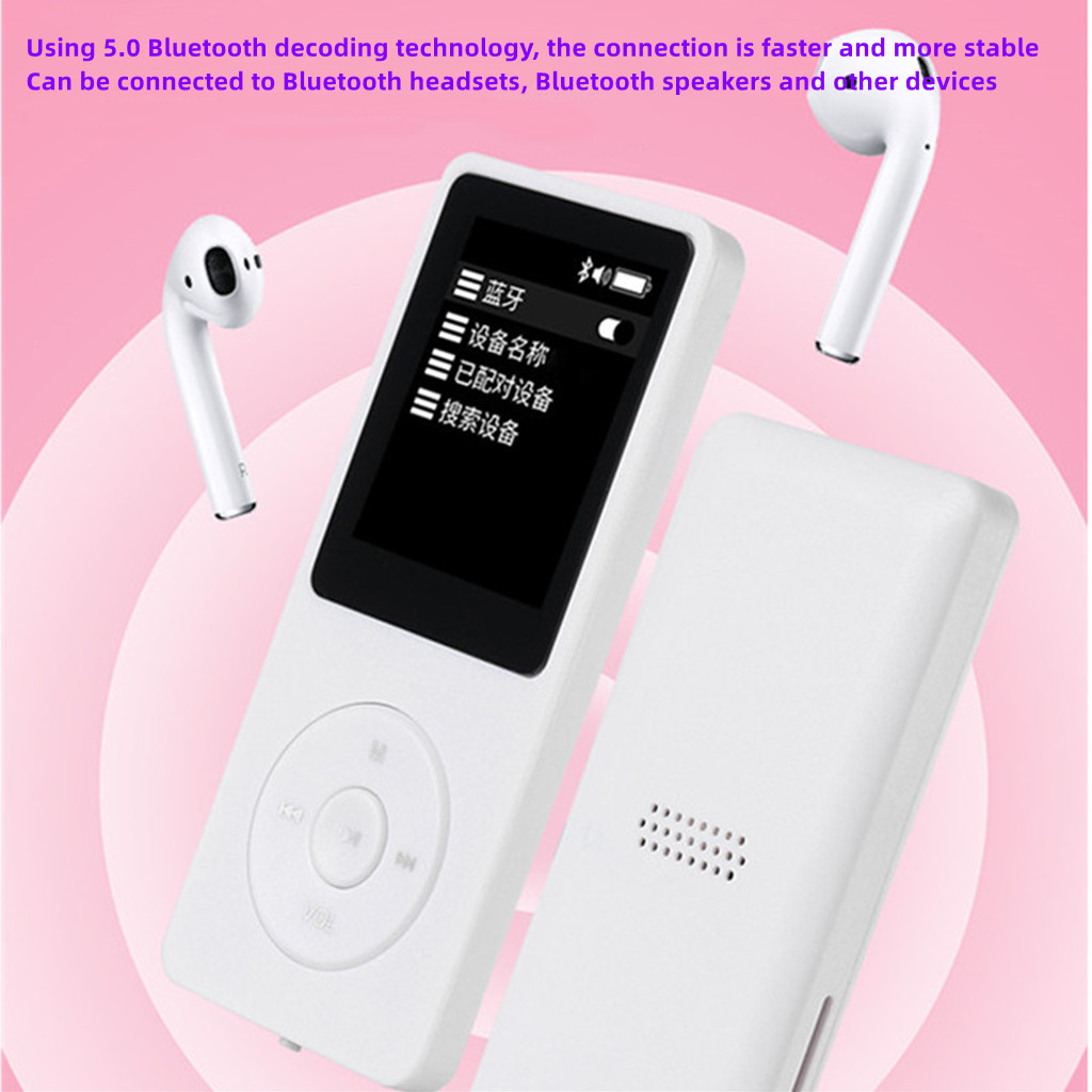 Внешнеторговая версия с оптовым bluetooth mp3 производитель bluetooth MP4 плеер для студентов записывает словарь снаружи Specification image