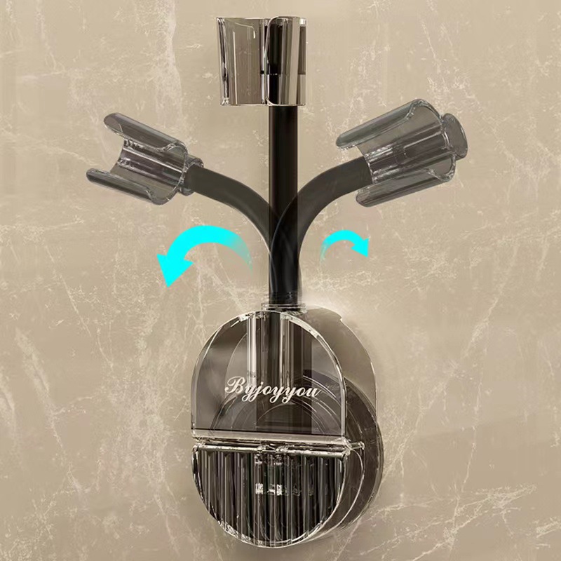 Universal suction cup showerhead bracket fixing wonder, universal showerhead bracket, no need for drilling, household movable bathroom details Picture