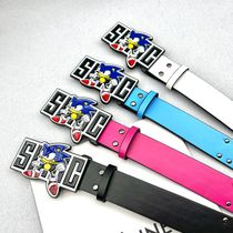 Sonic boy Y2K Millennium Spice Girl belt belt female rivets color design sense fashion decoration Europe and the United States