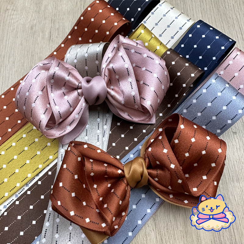 Vintage Senior Stripes Dots With Handmade Diy Hair Accessories Bow Material Clothing Straw Hat Accessories Gift Box Packaging Specification drawing
