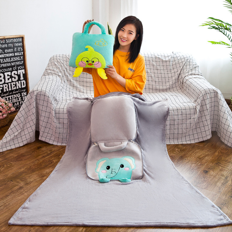 Creative Cartoon Portable Air Conditioning By Elephant Penguin Air Conditioning Blanket Home Throw Pillow Gift Logo Manufacturers Directly Supplied details Picture
