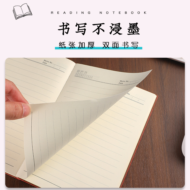 A5 Simple Notepad Thickened B5 Notebook High Appearance Level A6 Soft Leather Wholesale Leather Business Office Diary Specification drawing
