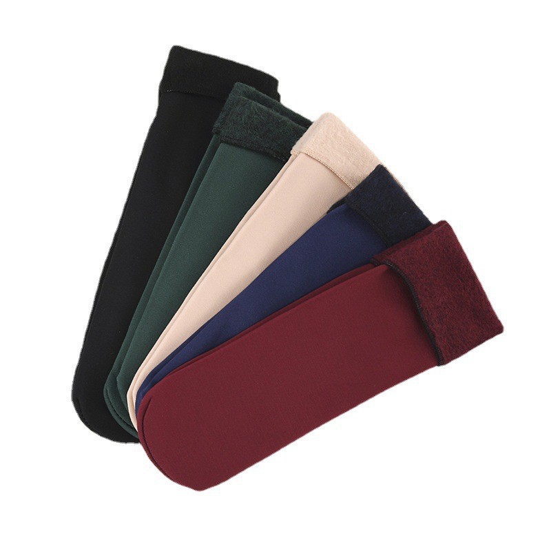 Autumn And Winter Socks Women's Thickened And Fleece Cold Warm Self-Heating Snow Socks Men's And Women's Floor Socks In The Tube Socks Wholesale Item Picture