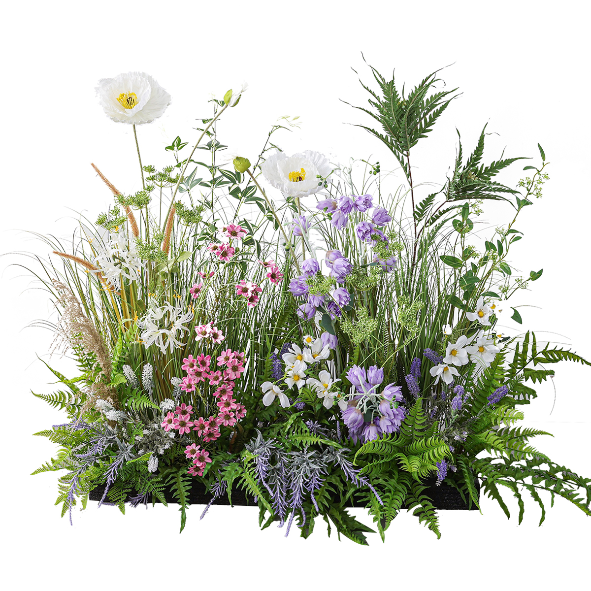 Simulation Flower False Flower Decoration Outdoor Garden Flower Box Simulation Flower Decoration Plant Simulation Green Planting Combination Item Picture