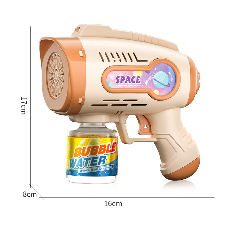 Douyin The Same Children's Fun 15 Hole Starry Sky Space Bubble Gun Astronaut Rabbit Automatic Gatling Water-Free Item Picture