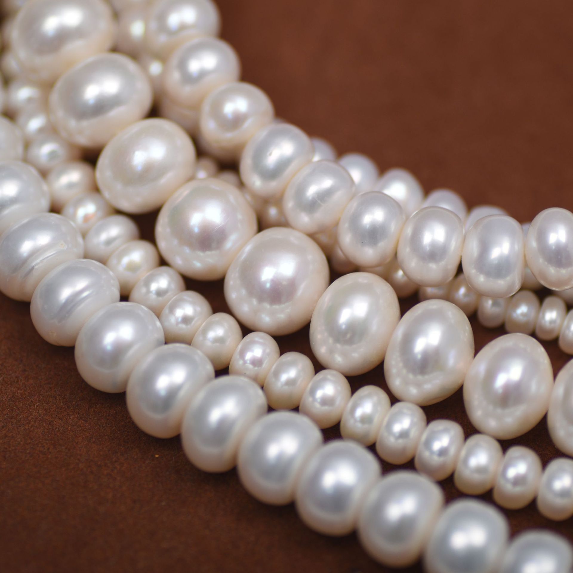 巴洛克珍珠串珠/天然淡水珍珠/扁珠异形产品图