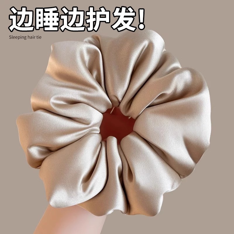 高级感枕头大肠发圈女网红超大号睡眠神器头绳丸子头发绳卷发头饰