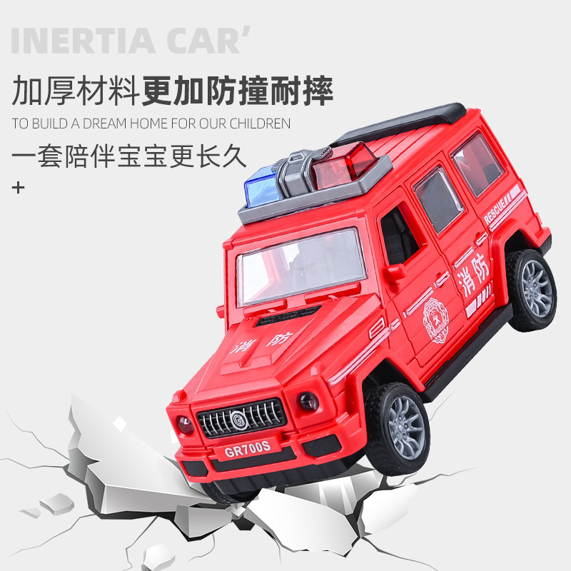Children's large jeep, off-road vehicle model, inertia car, children's toy, rebound car, educational toy for boys and girls Application Scenario