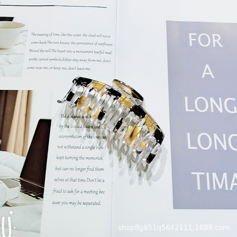 2023 Europe And The United States Simple Atmosphere Hair Shower Super Large Grab Clip Hair Clip Ponytail Clip Hair Clip Hair Accessories Item Picture