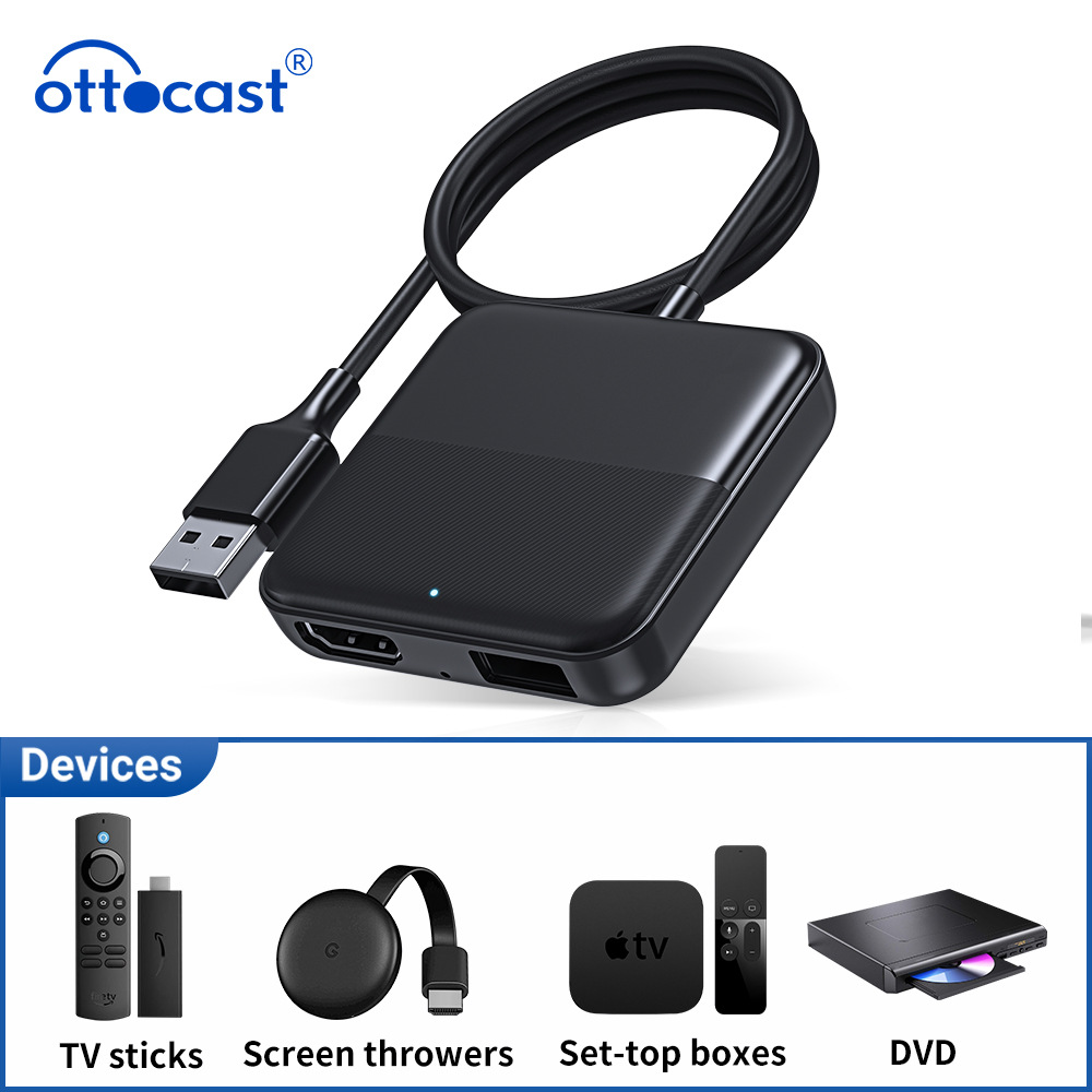 New product CA361 in-car carplay screen Projector tv box TV Box hdmi converter details Picture