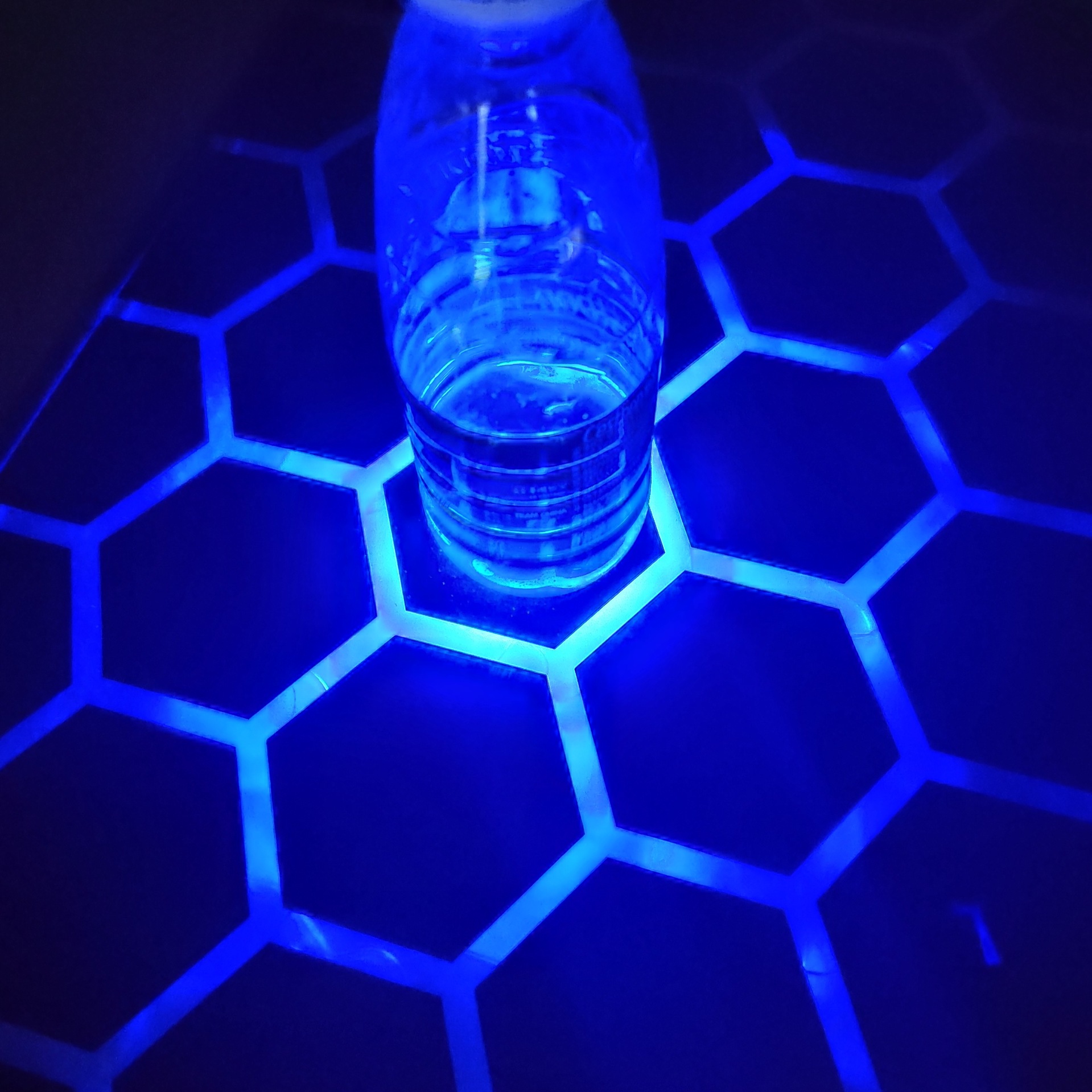 JY Smart Light table touch sensing river table net red honeycomb tea table table tempered glass set