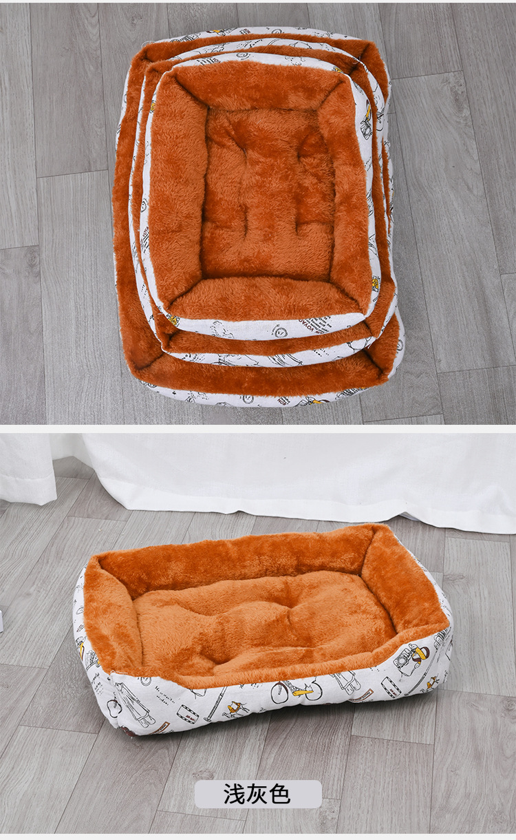 棉麻宠物窝狗狗窝四季通用猫窝宠物垫子宠物沙发狗床狗窝狗垫子详情10