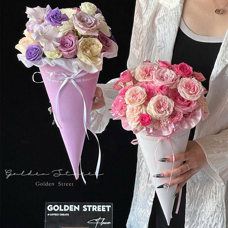 鲜花/雪梨纸/love氛围灯/伴手礼花盒/包装纸圣诞用品细节图
