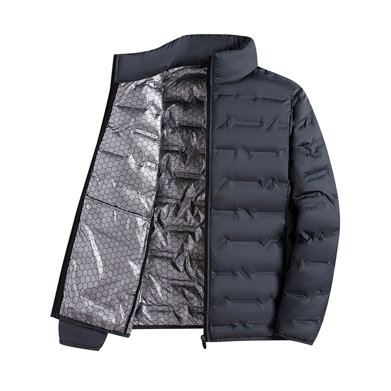 Men's winter down jacket made of graphene material, warm, casual and light, 80 white duck down down jacket for men