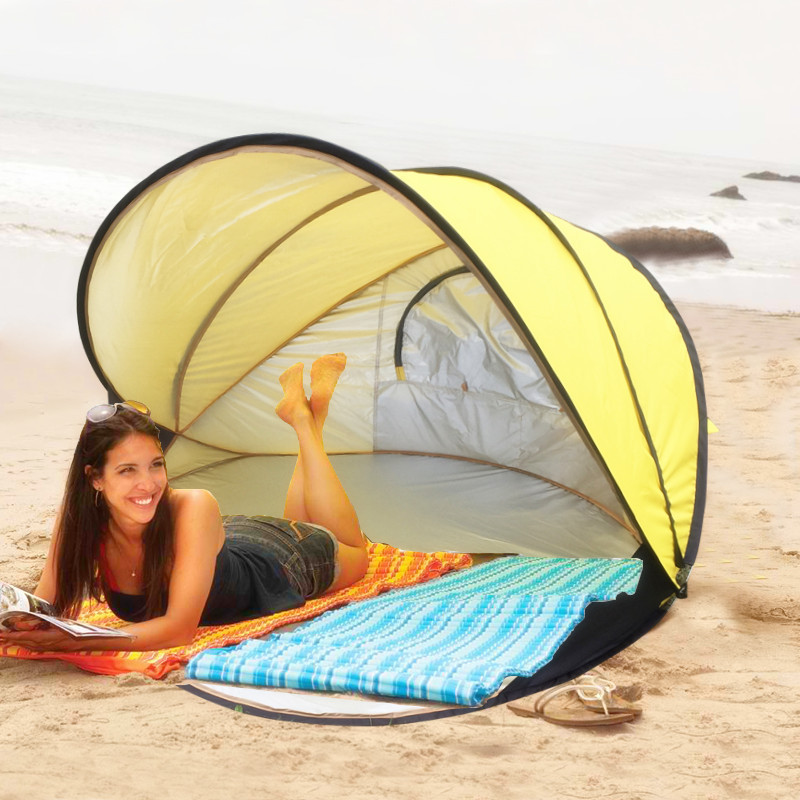 Automatic fast opening outside beach tent foldable fishing double tent