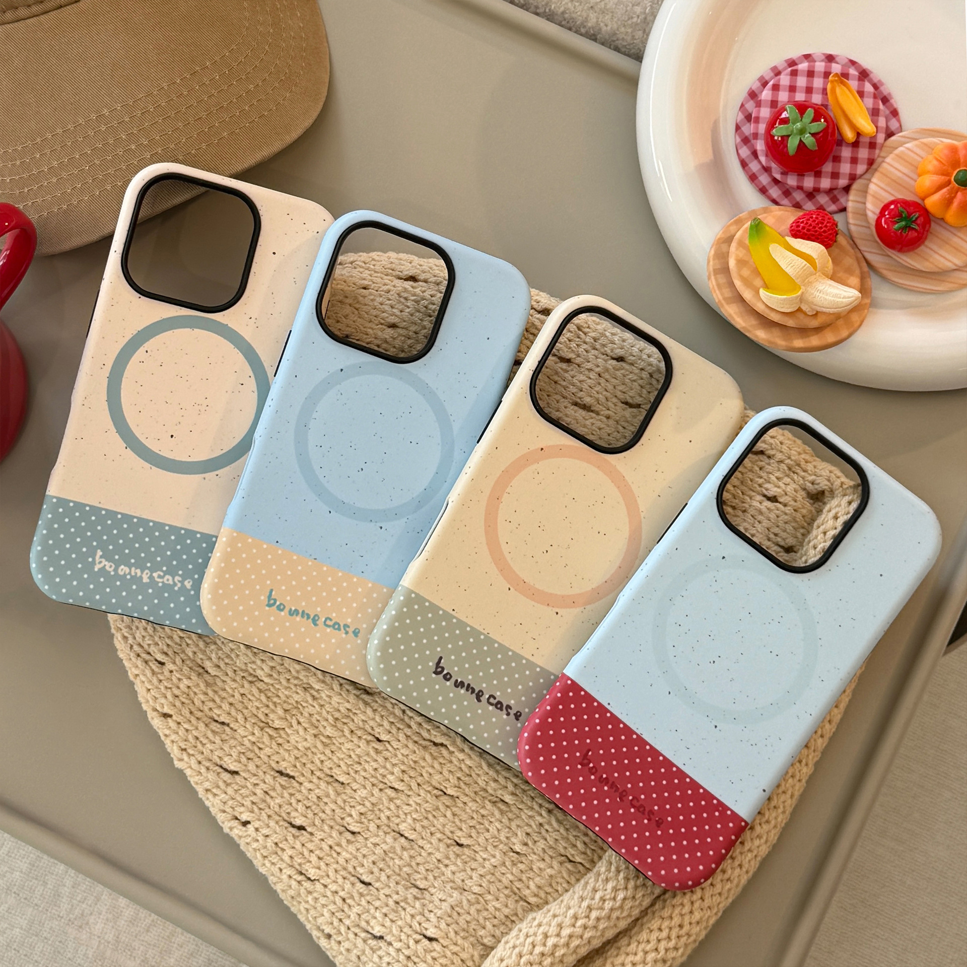 Three-dimensional fruit platter, suitable for iPhone 17promax phone case, iPhone16 magnetic stand, 15 hard, 14 matte Specification image