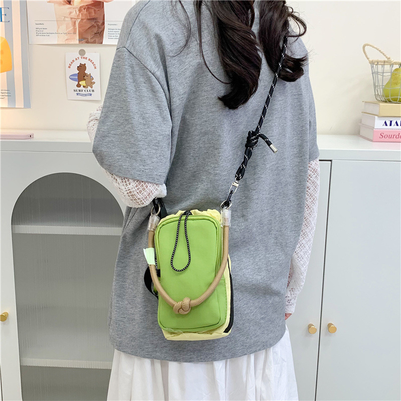 Spring 2025 new Orange fashionable and versatile portable phone bag, small bag, outdoor cycling single-shoulder crossbody bag, street style pic 19