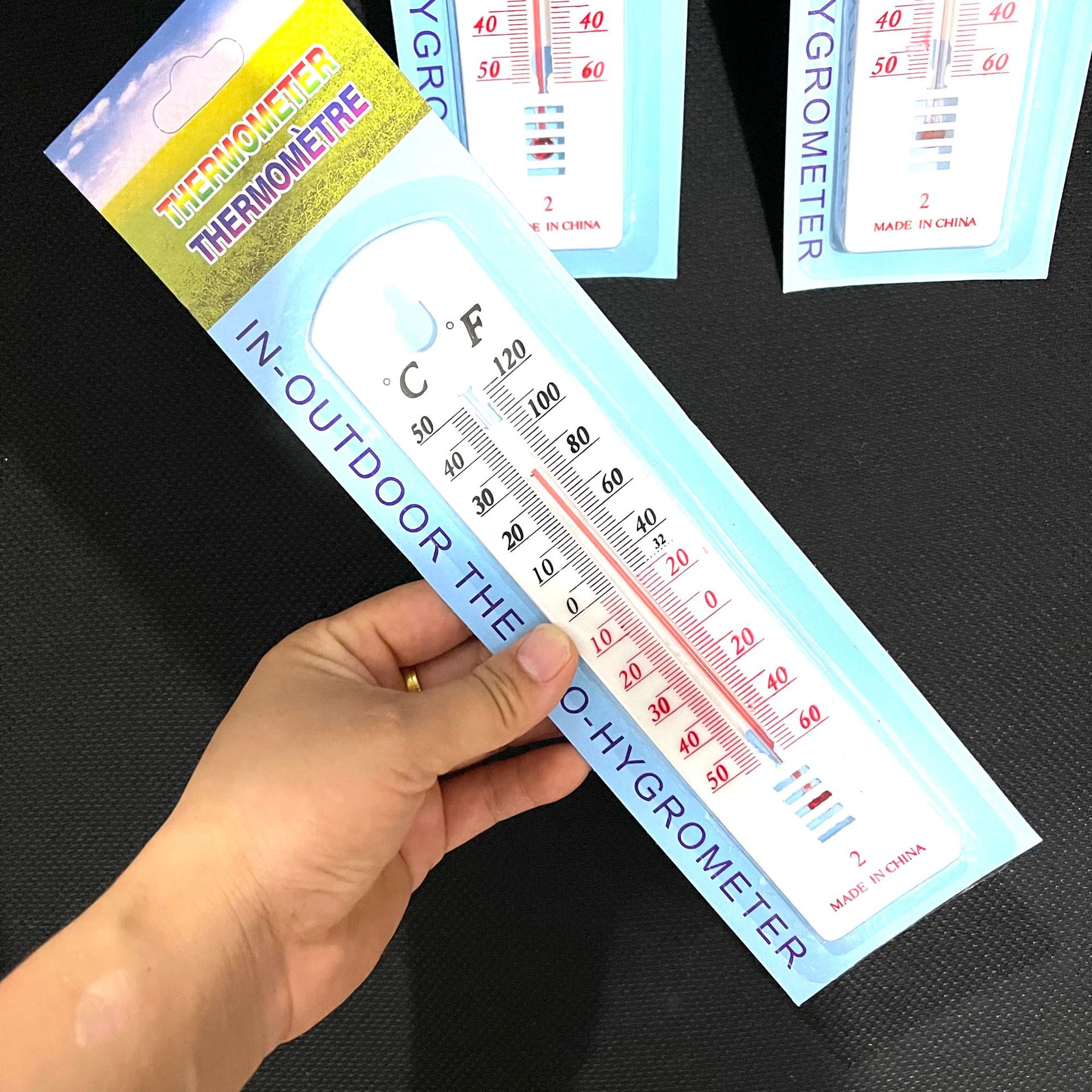 Thermometer Household thermometer Indoor thermometer Paper card thermometer room temperature meter 1 yuan 2 yuan supply Specification drawing