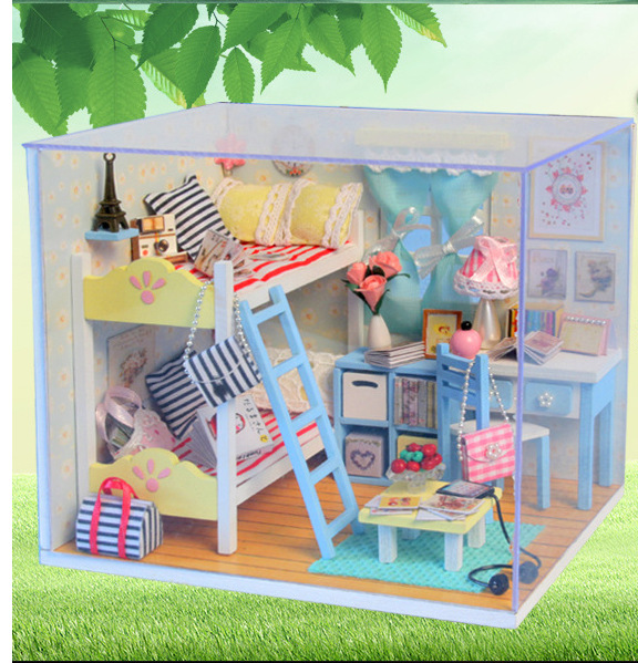 Mini House 3D assembly creative puzzle model details Picture