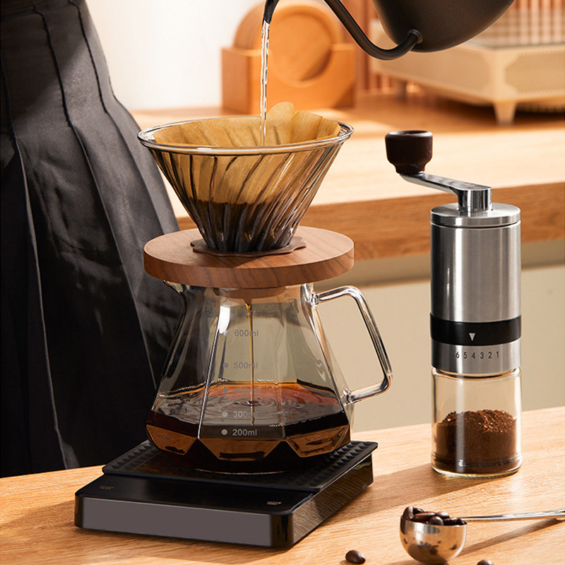 Hand-Brewed Coffee Filter Cup, Coffee Pot V60, Conical Drip Filter Cup, Sharing Pot, Coffee Filter Equipment Set