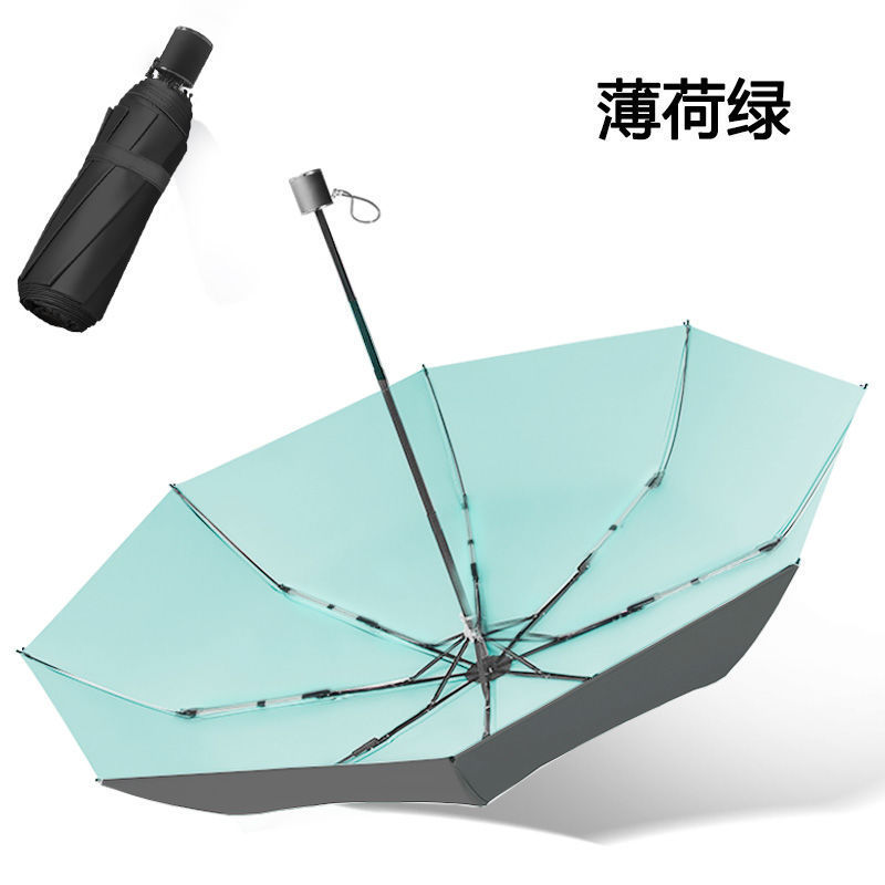 太阳伞加固双白底实物图