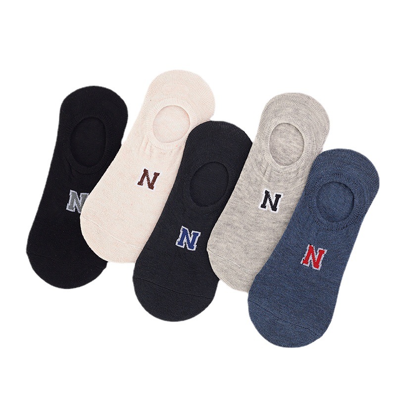 Calcetines cortos para hombres calcetines de barco low top calcetines invisibles de boca rasa primavera verano slim calcetines deportivos a prueba de olor versión coreana calcetines de hombre de moda al por mayor Item Picture