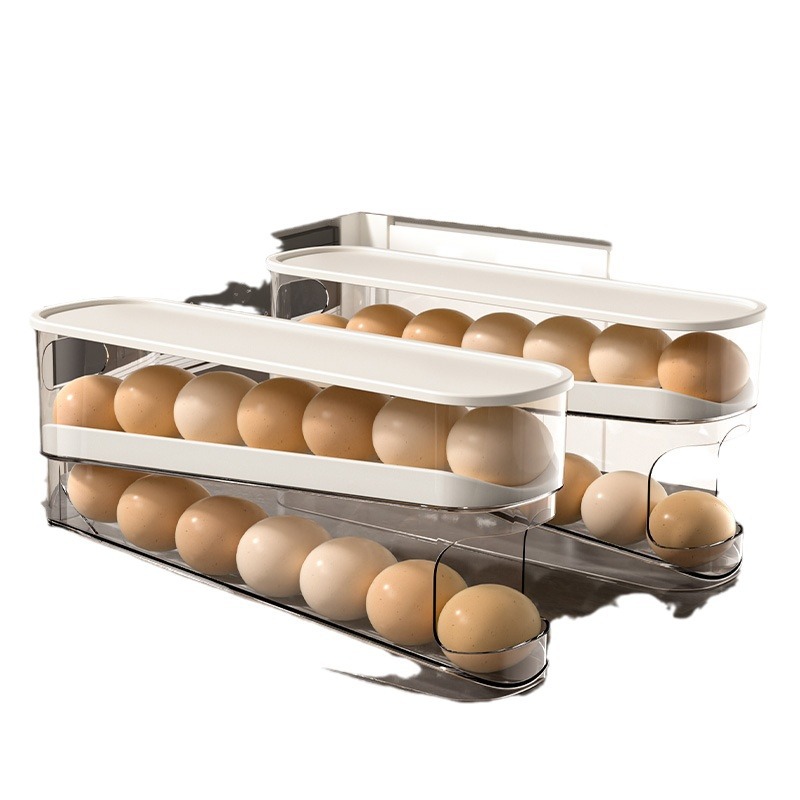 Egg Storage Box Refrigerator Side Door Storage Rack Food Grade Crisper Special Arrangement For Storage Egg Box Egg Tray Item Picture