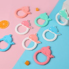 2022年厂家新品婴儿硅胶牙胶琼鱼动物造型咬胶手环儿童磨牙固齿器