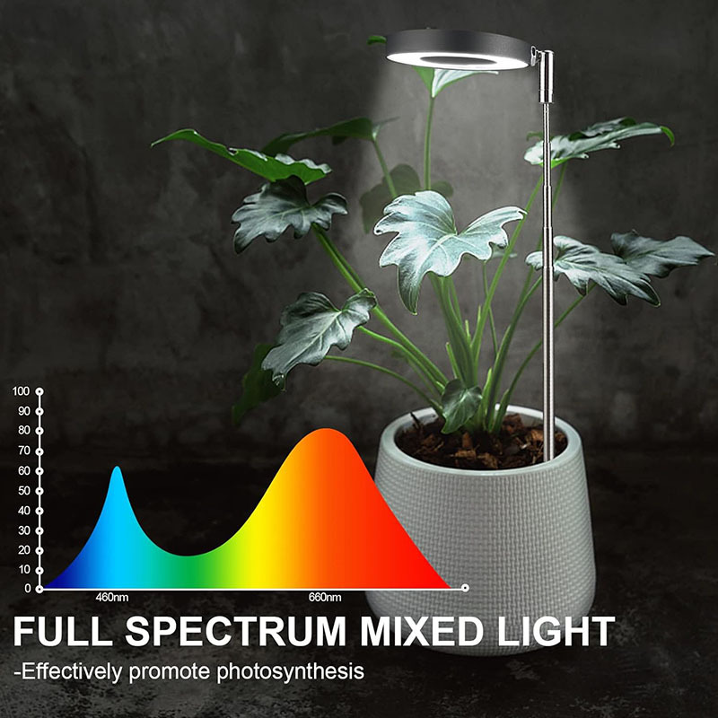 植物生长灯全光谱led仿太阳灯定时usb花卉多肉食虫室内新品补光灯细节图