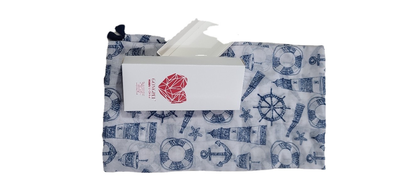 Gift Box Spring And Autumn Fringe Scarf Spot Jade Woman Long Scarf Navy Element Anchor Pattern Silk Scarf With Shawl Item Picture