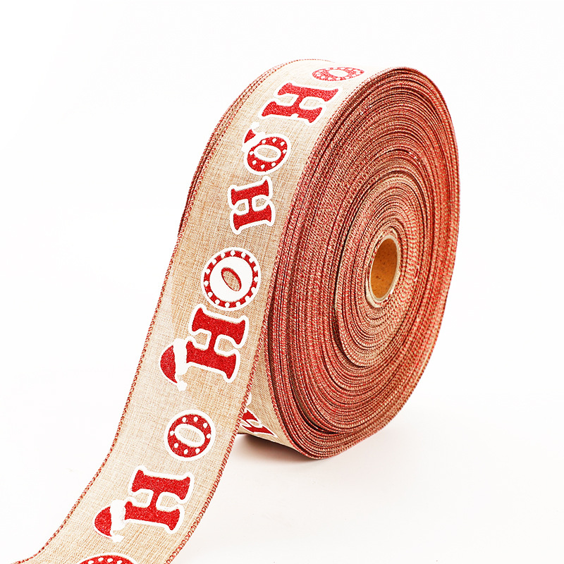 Christmas glitter gold onion Christmas ribbon Christmas ribbon Christmas ribbon gift decoration Christmas tree woven ribbon wholesale Application Scenario