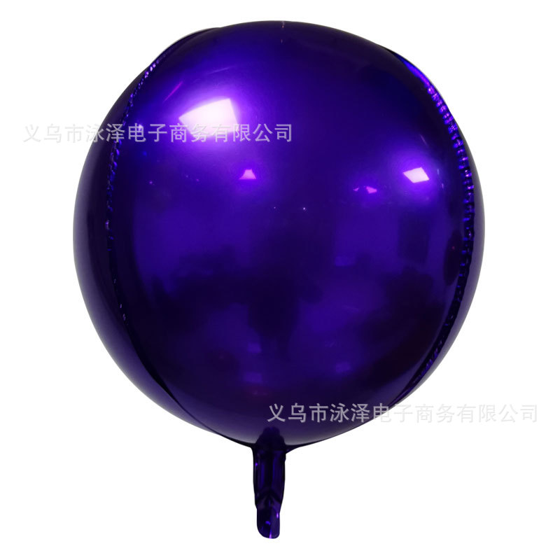 Cross-border 22 "4D ball aluminum film balloon wedding decoration birthday party decoration aluminum film balloon wholesale Specification drawing