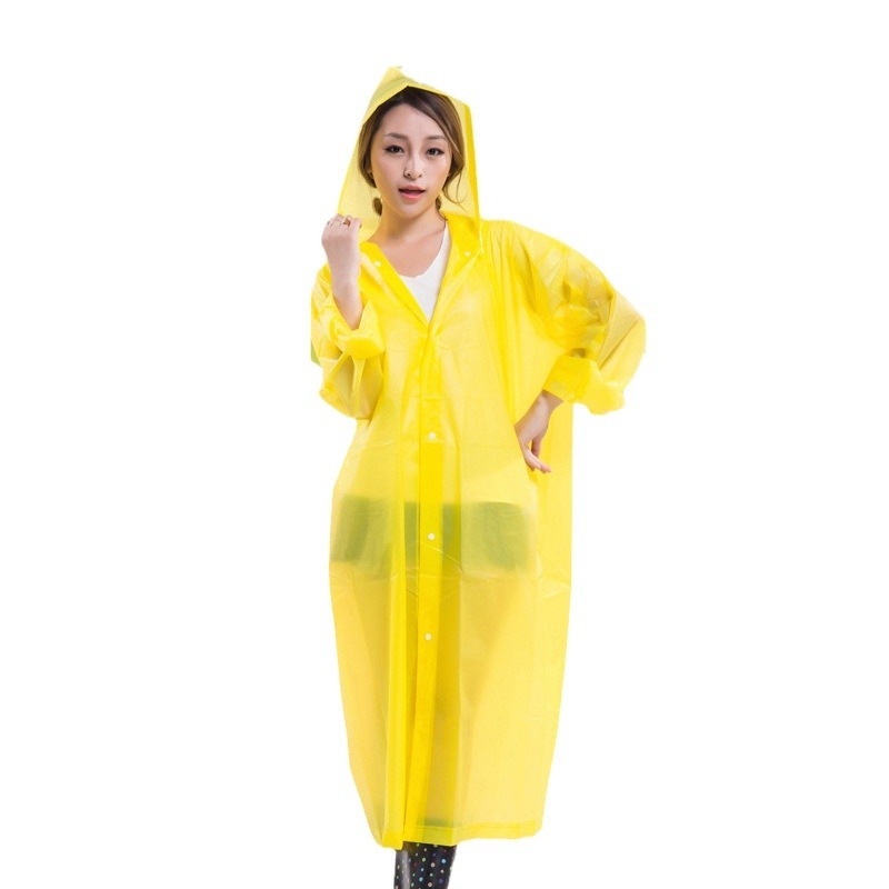Non-Disposable Peva Raincoat Adult Stylish Outdoor Hiking Portable Thickened Raincoat 140G Item Picture