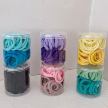 Wholesale of black base, adhesive stickers, seamless rubber bands, high-elasticity adult DIY hair ties and headbands pic 6