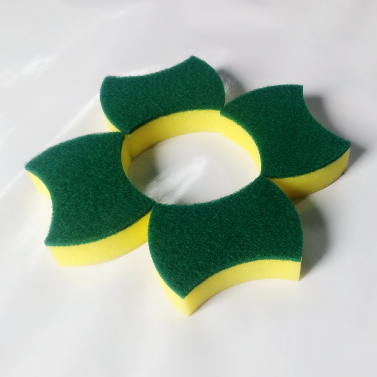 High-density waist-shaped 10.5*8 sponge scouring pad sponge cleaner