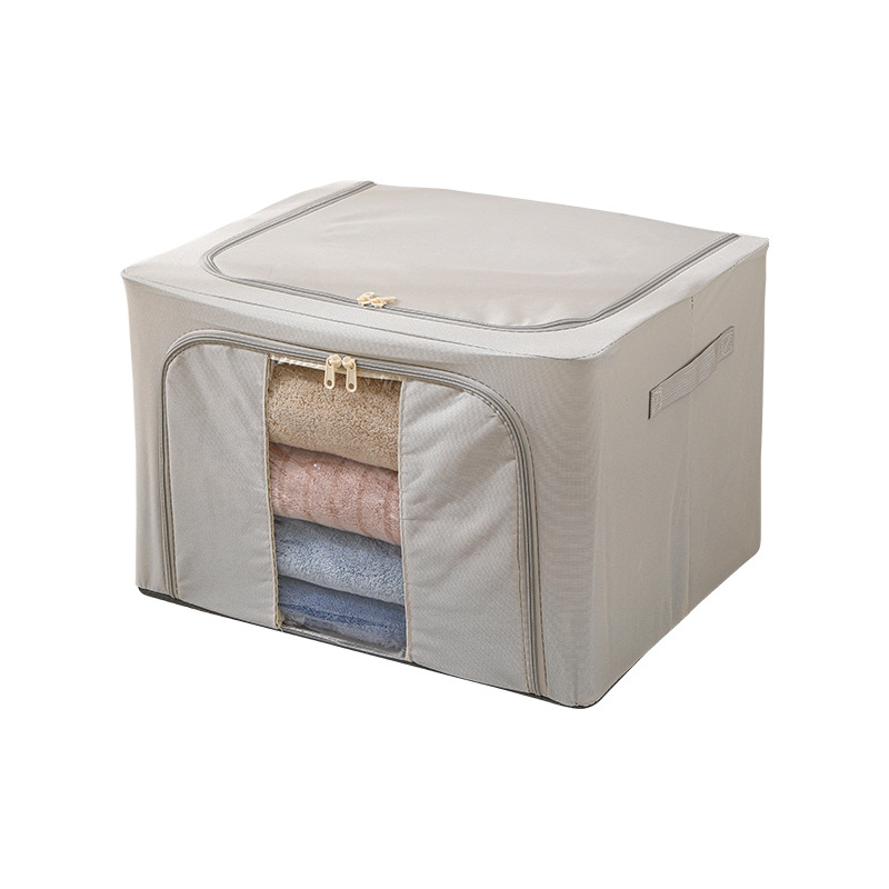 Pants and clothes storage box, fabric clothing organization box, folding storage basket, wardrobe, Oxford cloth baina box for household use Item Picture
