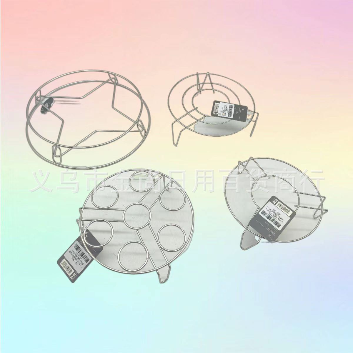 Thickened 304 stainless steel egg rack, steaming rack, water-proof household rice cooker steamer, high-legged steaming rack details Picture