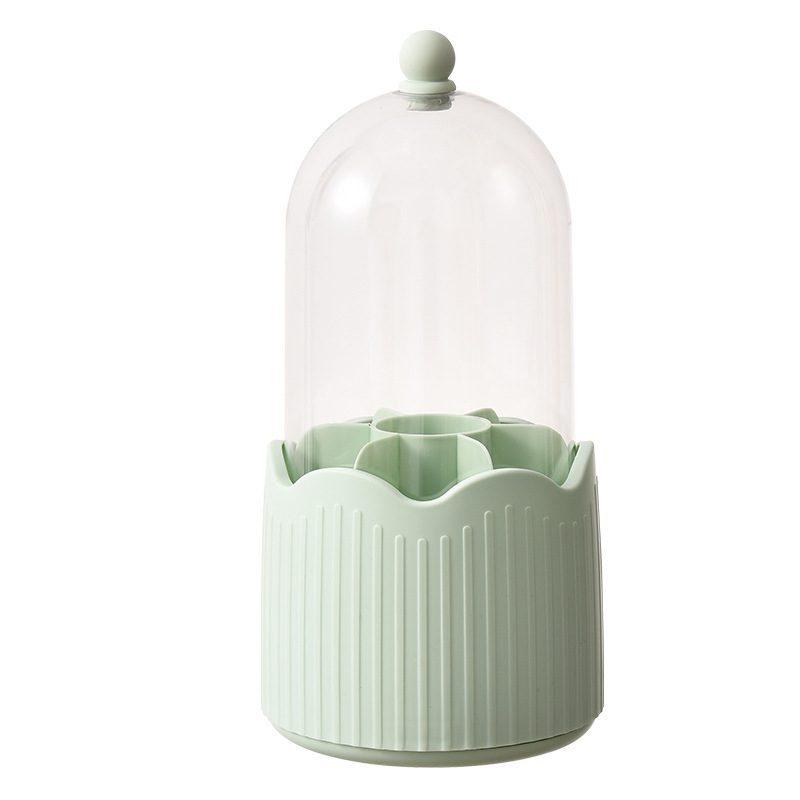Rotating Makeup Brush Organizer Loose Powder Dust Powder Organizer Eyeshadow Brush Bucket Desktop Eyebrow Pencil Brush Holder Item Picture