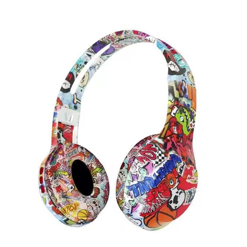 Transfronteriza nuevo BK-32 tendencia graffiti auriculares bluetooth auriculares estéreo inalámbrico bluetooth auriculares