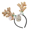 European and American Christmas glowing headbands, reindeer antler headwear, party headbands, Christmas small gifts, party performance dress-up headbands Item Picture